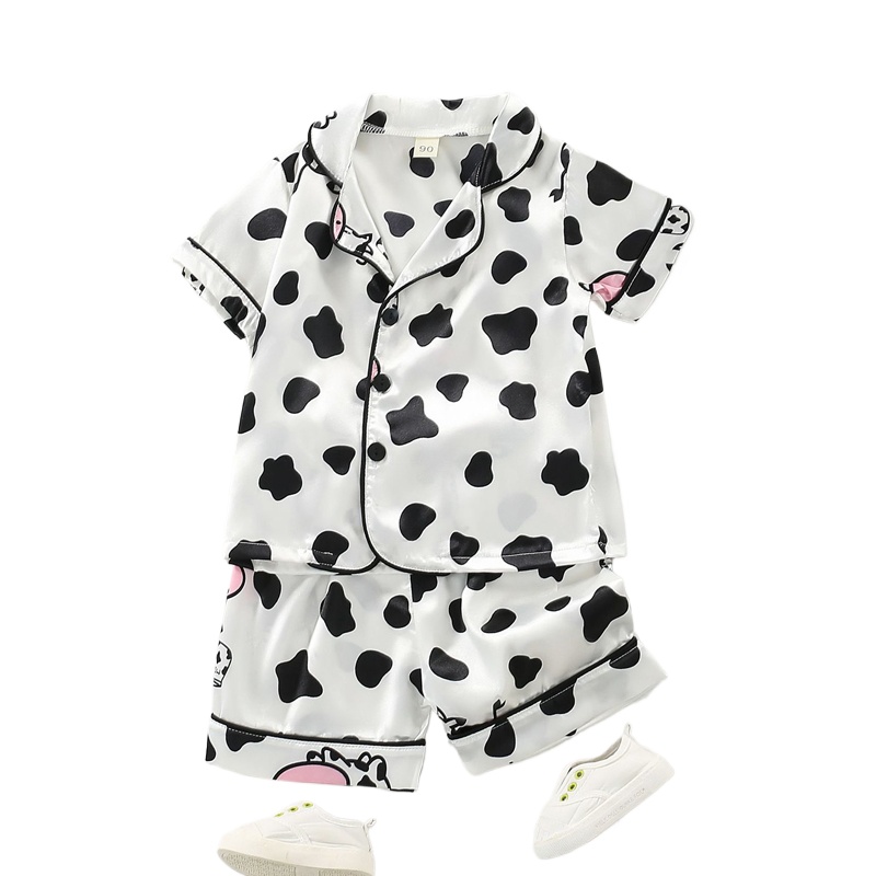 Baby Clothing Dividers - 子供用半袖Tシャツとパンツセット,サテンベアTシャツ,パジャマ,家庭服,男の子と女の子,幼児,夏,2ユニット