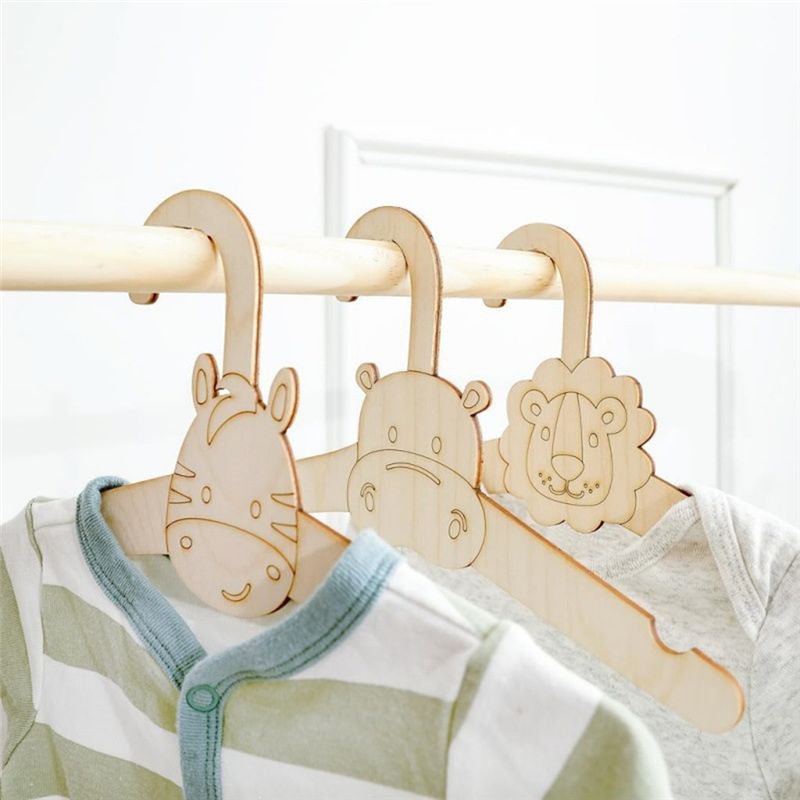 ABVT-20個入り かわいい木製ハンガー 壁掛け式 コート - Baby Clothing Hanging Rack のレビューと価格