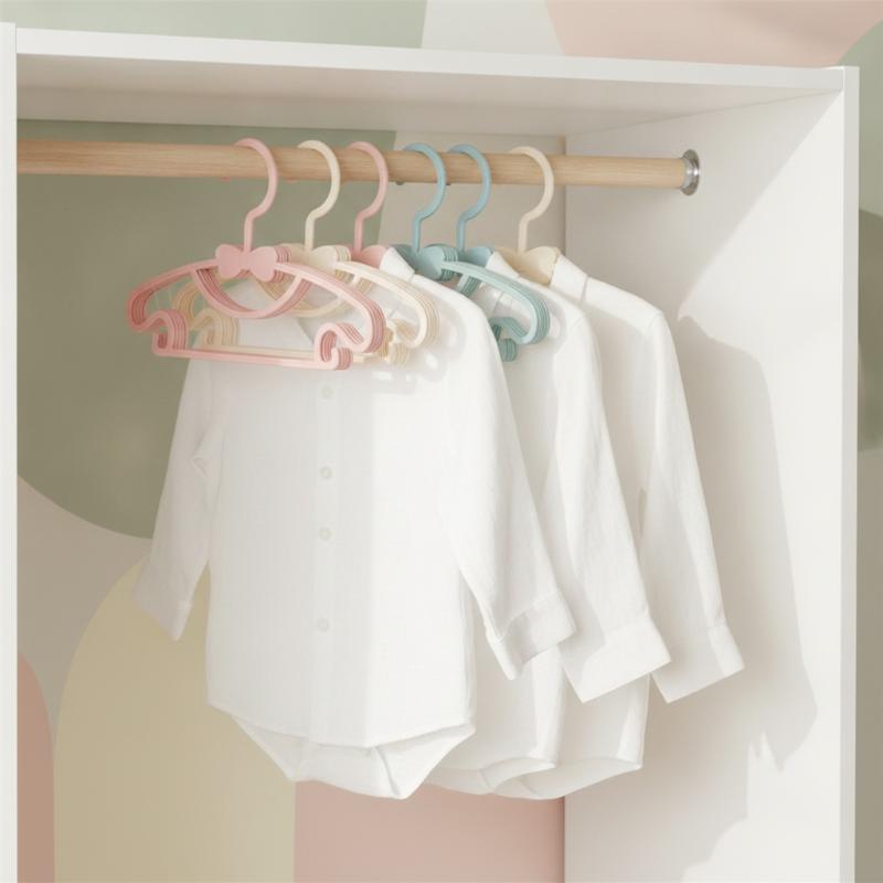 12 個のベビーキッズ衣類ハンガーセット耐久性のある滑り止め - Baby Clothing Hanging Rack のレビューと価格