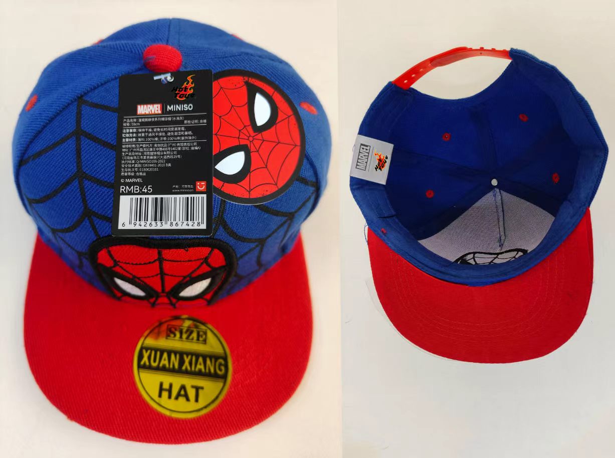子供用アニメ漫画スパイダーマン帽子、幼児・赤ちゃん用野球帽、 - Baby Clothing Usa のレビューと価格